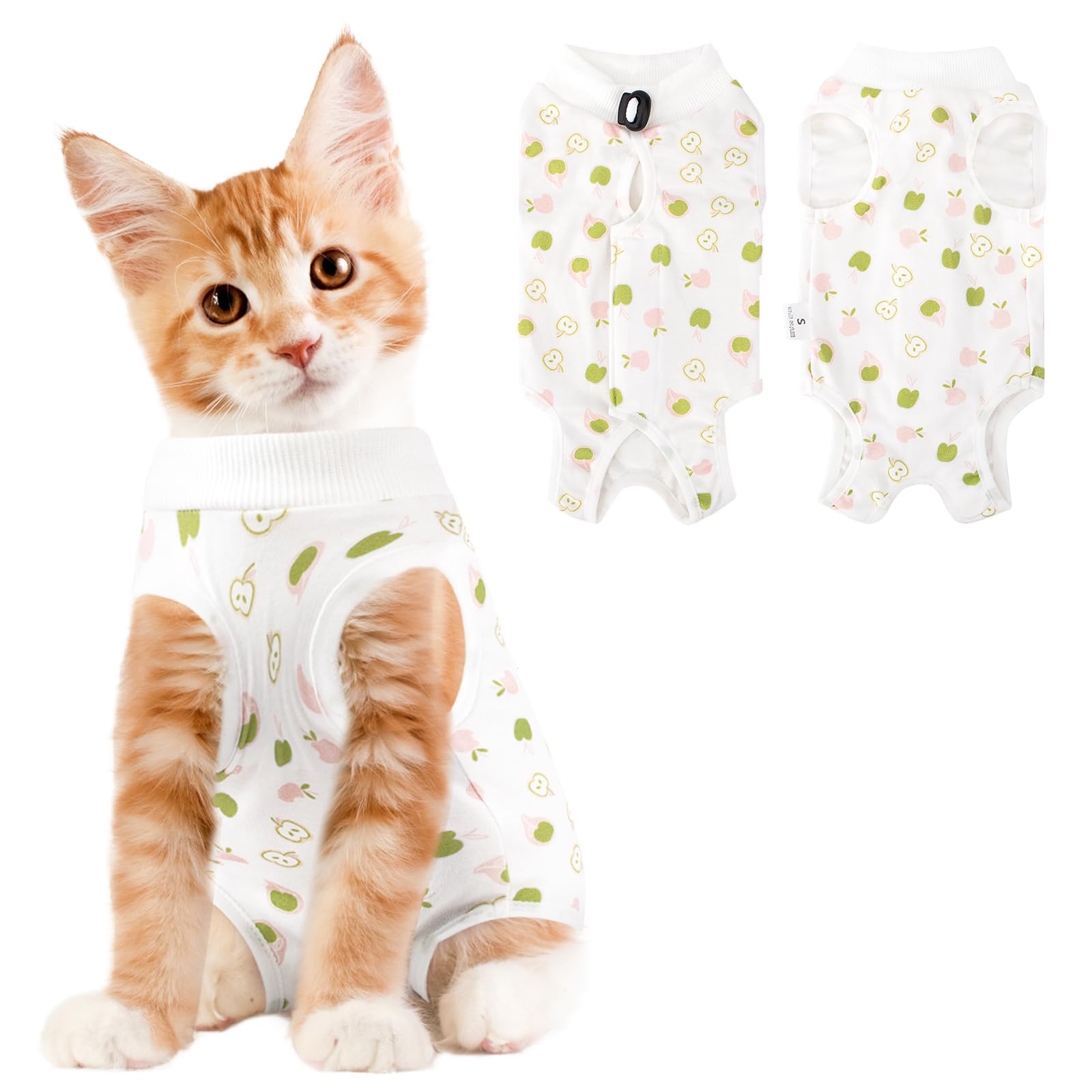 Cat Recovery Suit Female, Breathable Cat Onesie After Surgery Female for Abdominal Wounds or Skin Diseases, Surgery Recovery Suit Kitten Onesie After Spay Wear Anti Licking — image 1