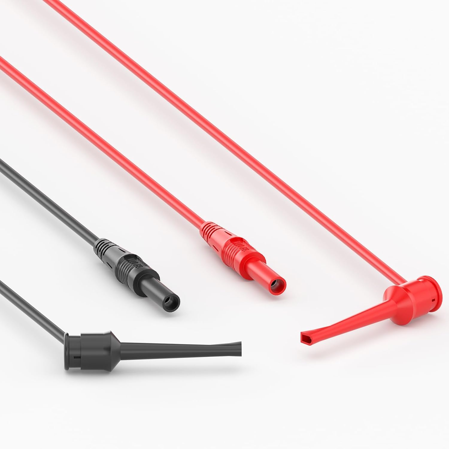 Goupchn 4mm Female Banana Socket to Test Hook Test Leads 2PCS image 5