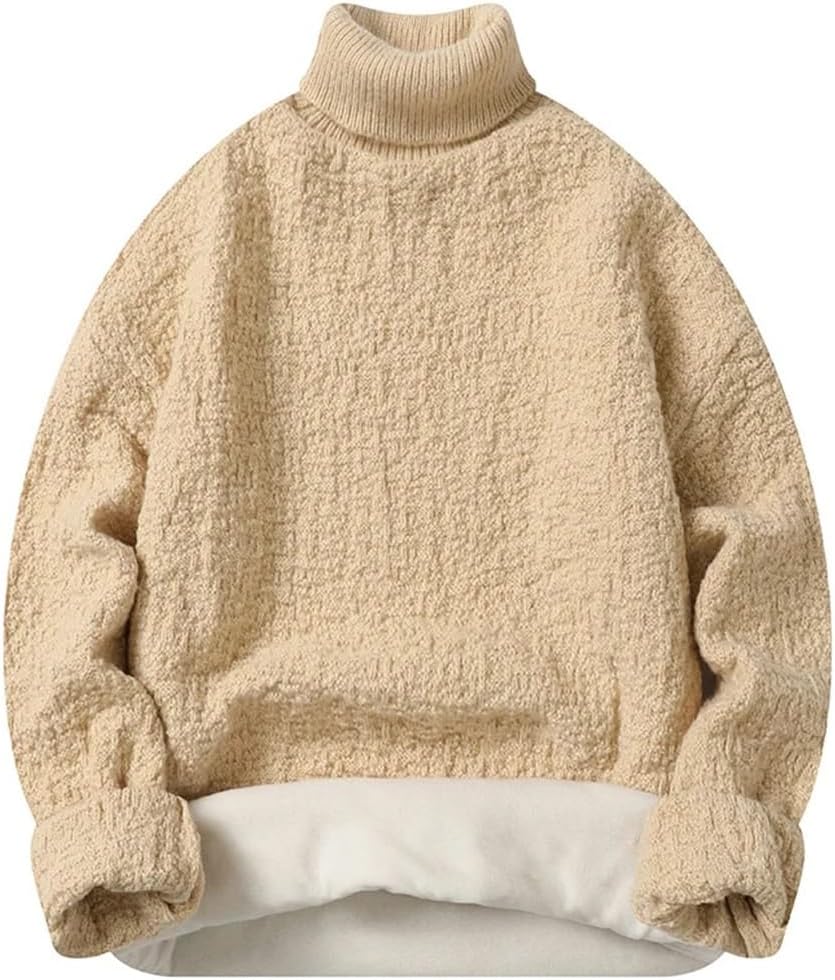 Men's Winter Turtleneck Sweater Thickened Lazy Inner Knitting Sweater