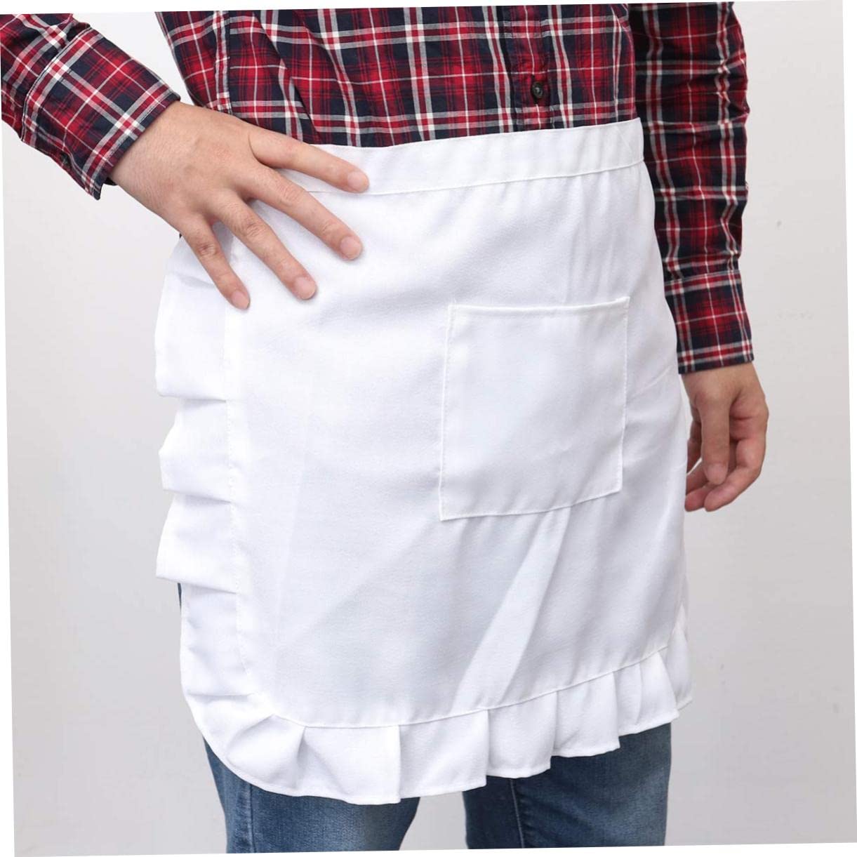 Alipis Delantal De Cocina De Poliéster Con Bolsillos Estilo Vintage Para Camareras Y Chefs 12 Unidades