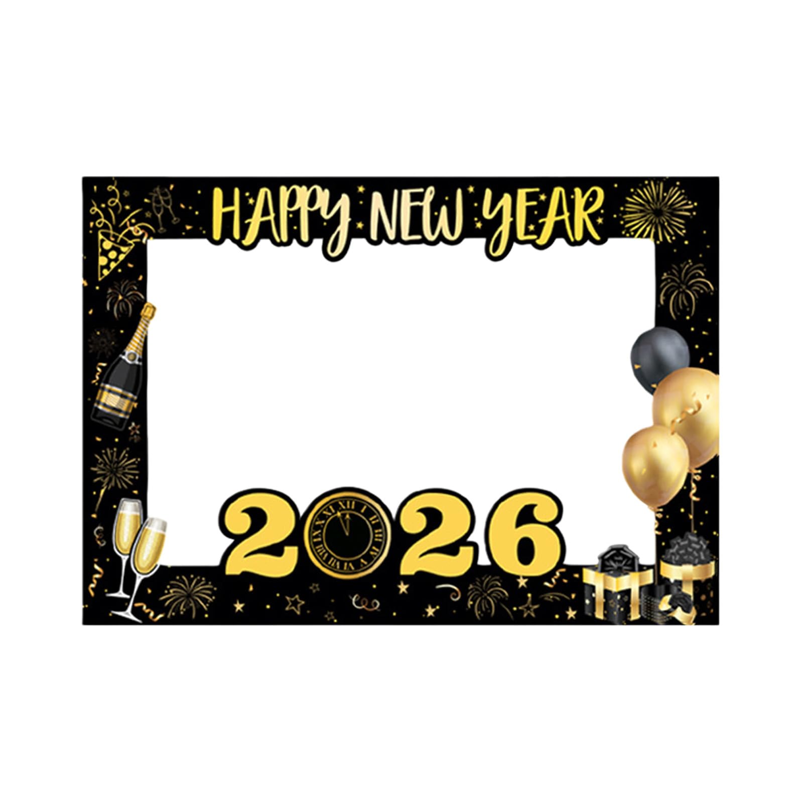New Year Photo Frame Props Handheld for Parties Party Supplies Accessories for Festival Celebration Handheld Props
