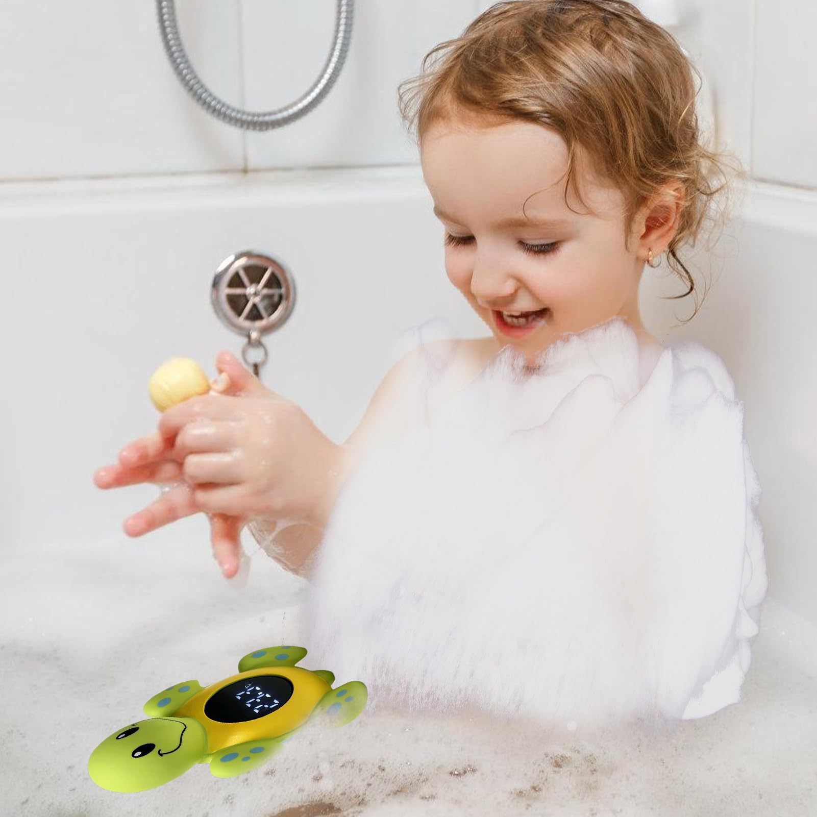Termometro Per Il Bagno Per Bambini - Termometro Galleggiante Da Bagno Per Bambini | Termografo Di Tartaruga Cartoon Elettrica Per Bambini Doccia | Goditi Il Termografo Preciso Da Bagno E Nuoto Per La
