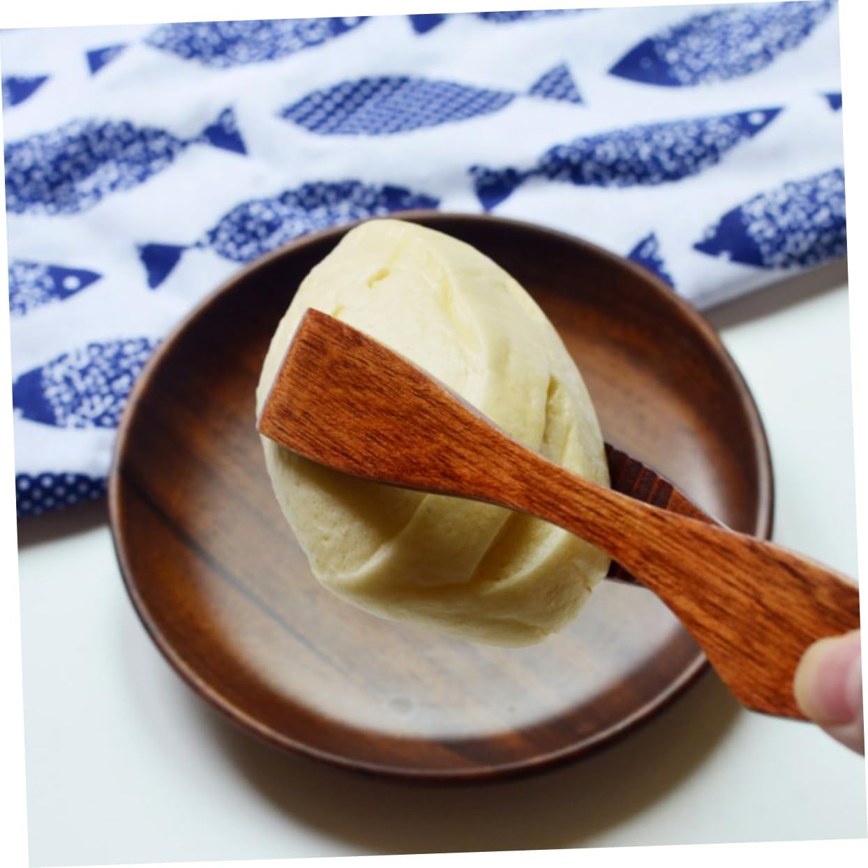 1Pc Wooden Food Serving Tongs Kitchen Ice Tongs for Salad Bread and Desserts for Parties Buffets Catering and Everyday Use