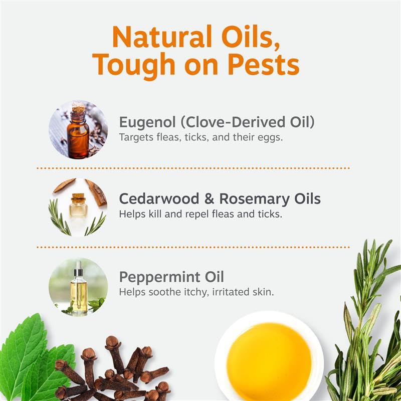 Image of Zesty Paws Flea and Tick Shampoo for Dogs - Veterinarian Formulated Flea Shampoo for Dogs to Kill Fleas, Ticks & Their Eggs - Soothes Itchy & Irritated Dog Skin - Cedarwood, Rosemary & Peppermint Oil