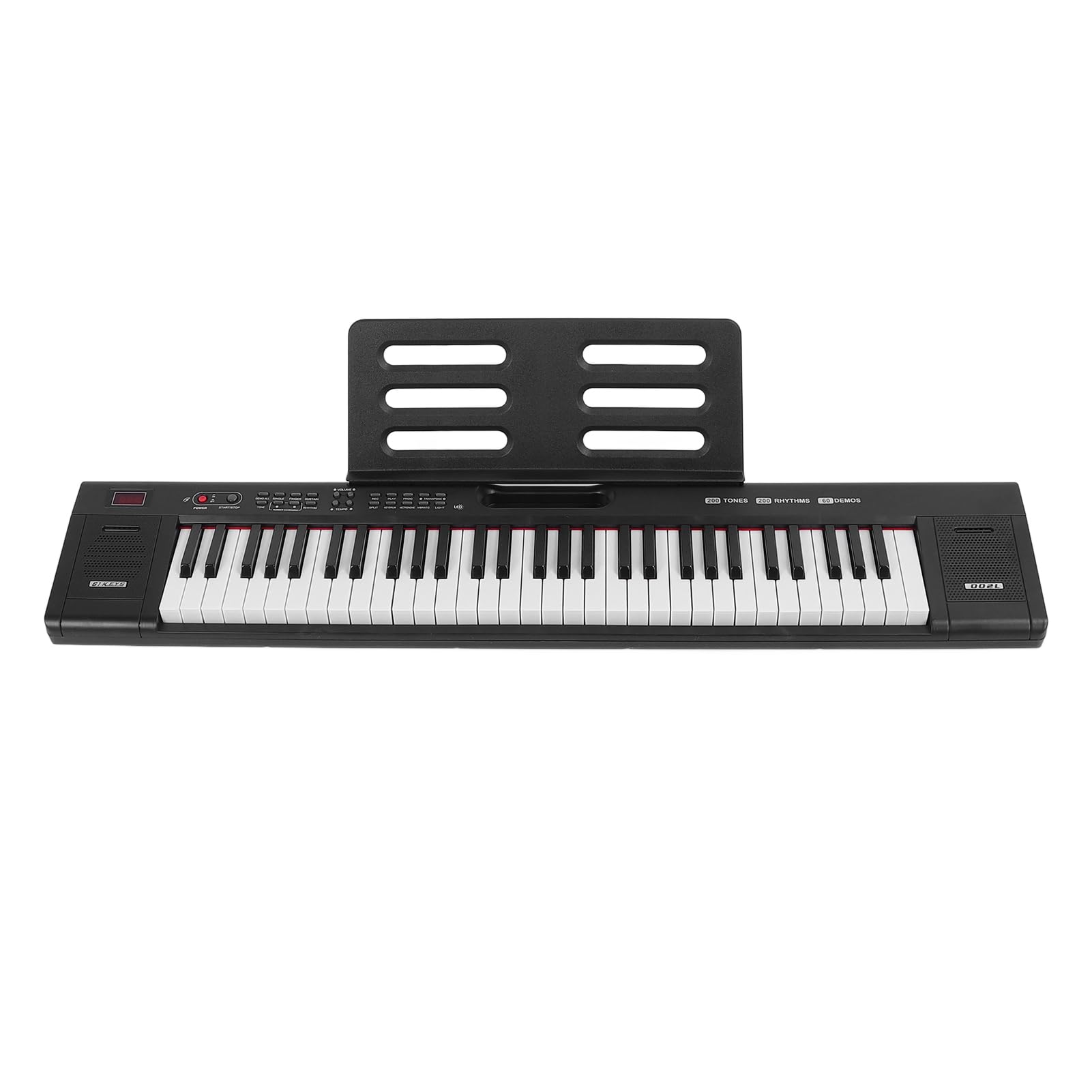 Doppi Tastiera Tastiera per Pianoforte Elettrico 61 Tasti Ricchi Sonore Sonore Sono State Sound per Principianti e Studenti Design Leggero (Spina europea)