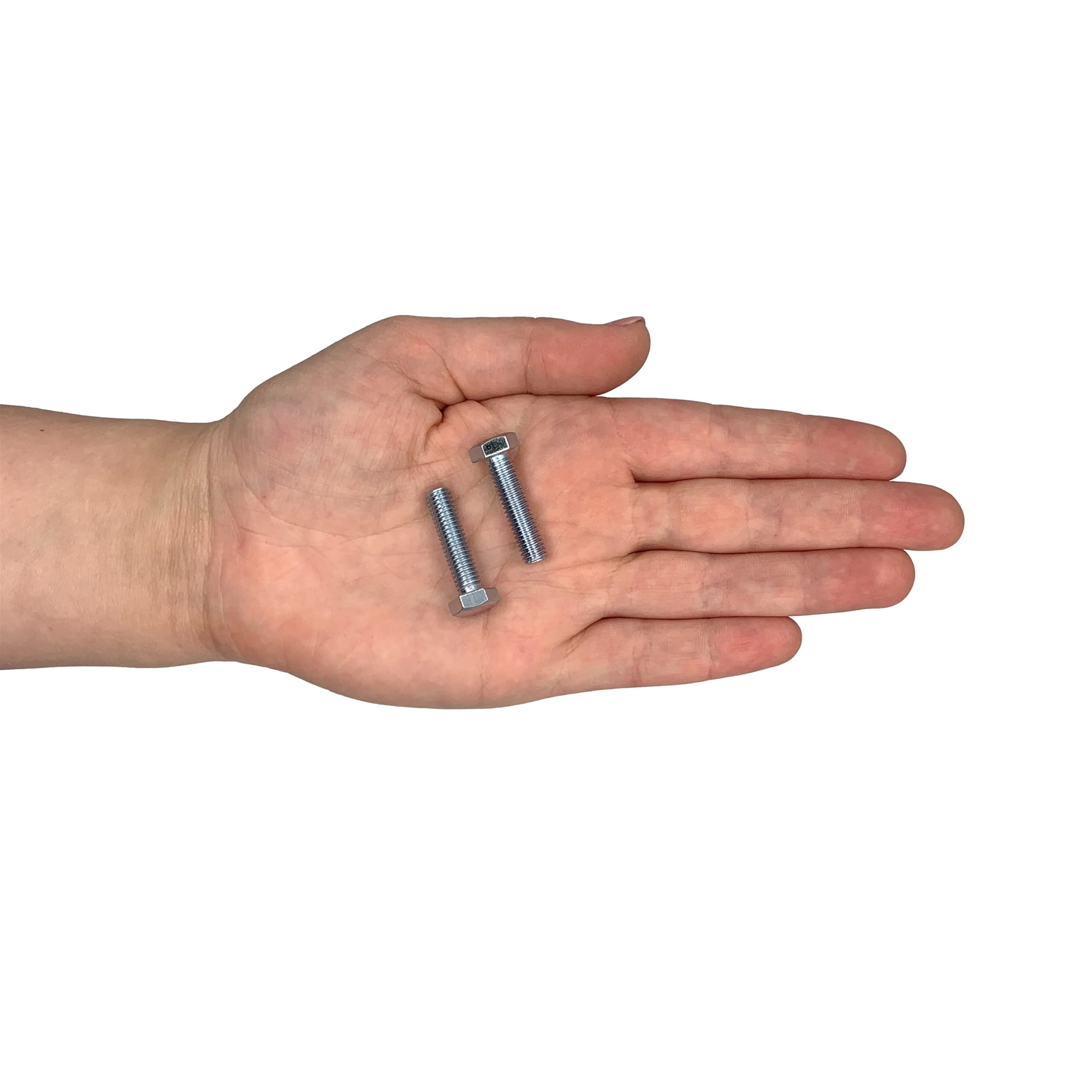 (100 sztuk) DIN 933 śruby sześciokątne ze stali ocynkowanej M6 x 25 mm 8,8 klasy, śruby sześciokątne, w pełni gwintowane, łba sześciokątna, śruba do kranu (100, M6 x 25 mm)