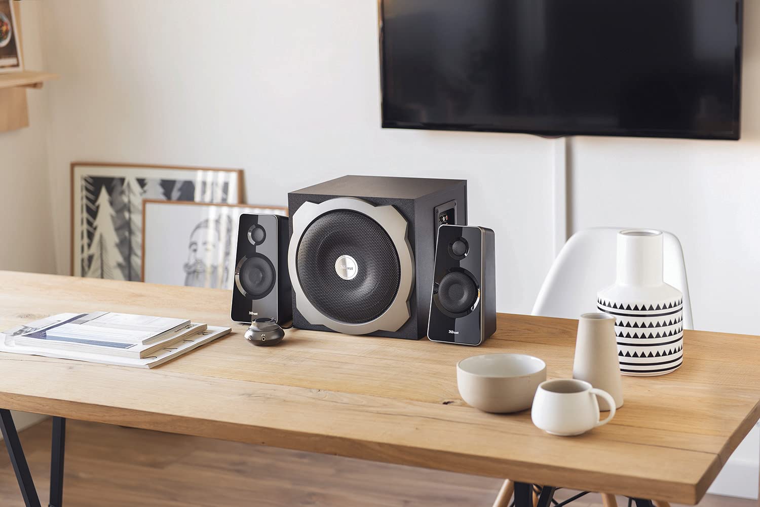 Trust Tytan Set Altoparlanti 2.1 Con Subwoofer, Risparmio Energia, Standard, Nero | Risparmio Energia
