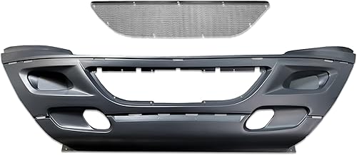 Miniatura 4 de KOZAK Replacement PLASTIC Center Bumper Cover with Grille Screen Compatible with International Prostar 2008-2015 PLUS Logo, Wipers, License Plate
