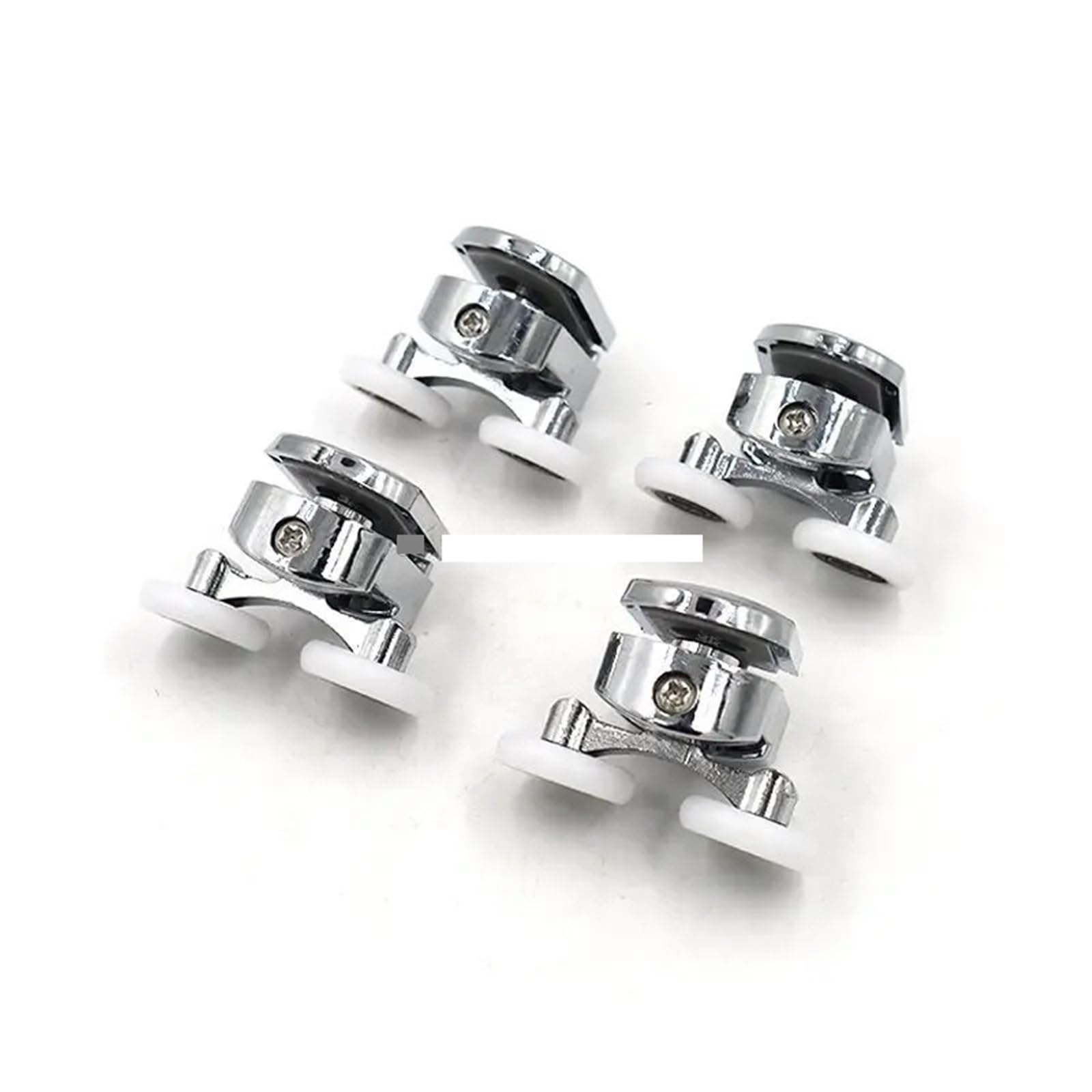 Rodillos De Puerta De Ducha Rodillos For Puerta De Ducha 23 Mm, 25 Y 27, Aleación Zinc, Con Rodamientos Doble Rueda Rieles Repuesto(4-upper4-down,23.0mm)