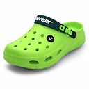 SVAAR Mens Ultra-Soft Lightweight Clogs || Breathable & Waterproof Slip-On Sandals with Adjustable Back Strap for All-Day Comfort Neon Green gallery image