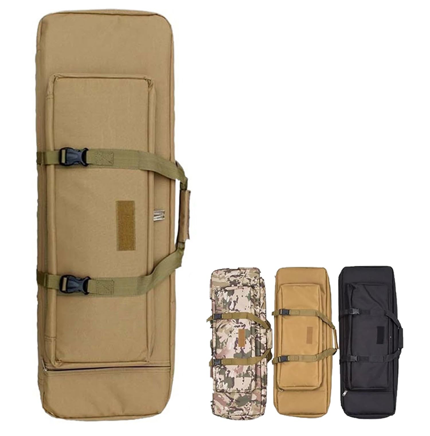 Fucile Borsa Tattica, Borsa Per Fucile Doppia Custodia Morbida Fodero Porta Fucili Imbottito, Zaino Fucile Caccia, Canna Da Pesca Borsa, Borsa Tattica Militare Per Fucile, Softair C,110cm