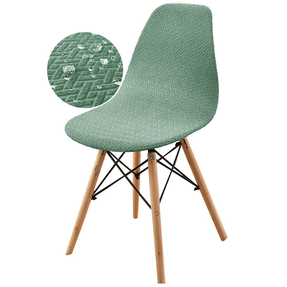 ZZDZW Funda de Silla escandinava Elástica Funda para Sillas Comedor Impermeable,Jacquard Cubierta de Sillas Oficina de Estilo Nórdico,Pack 1/2/4/6/8 Sin Brazo Fundas de Sillas para Cocina