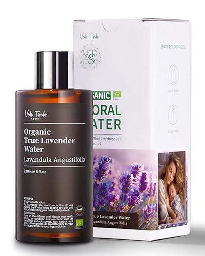 Miniatura 1 de Agua de lavanda, 8 onzas líquidas, agua floral de Lavandula Angustifolia búlgara, almohada de lavanda y espray de niebla de lino para ropa de cama,