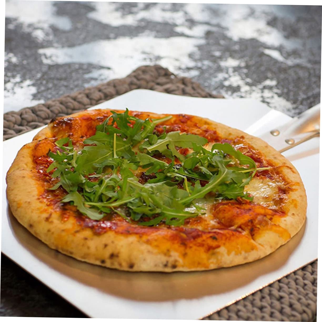 MAGICLULU Pala per Pizza Manico in Legno Staccabile Spatola per Pizza Facile da Pulire e Assemblare Utensile per Cottura e Dolci