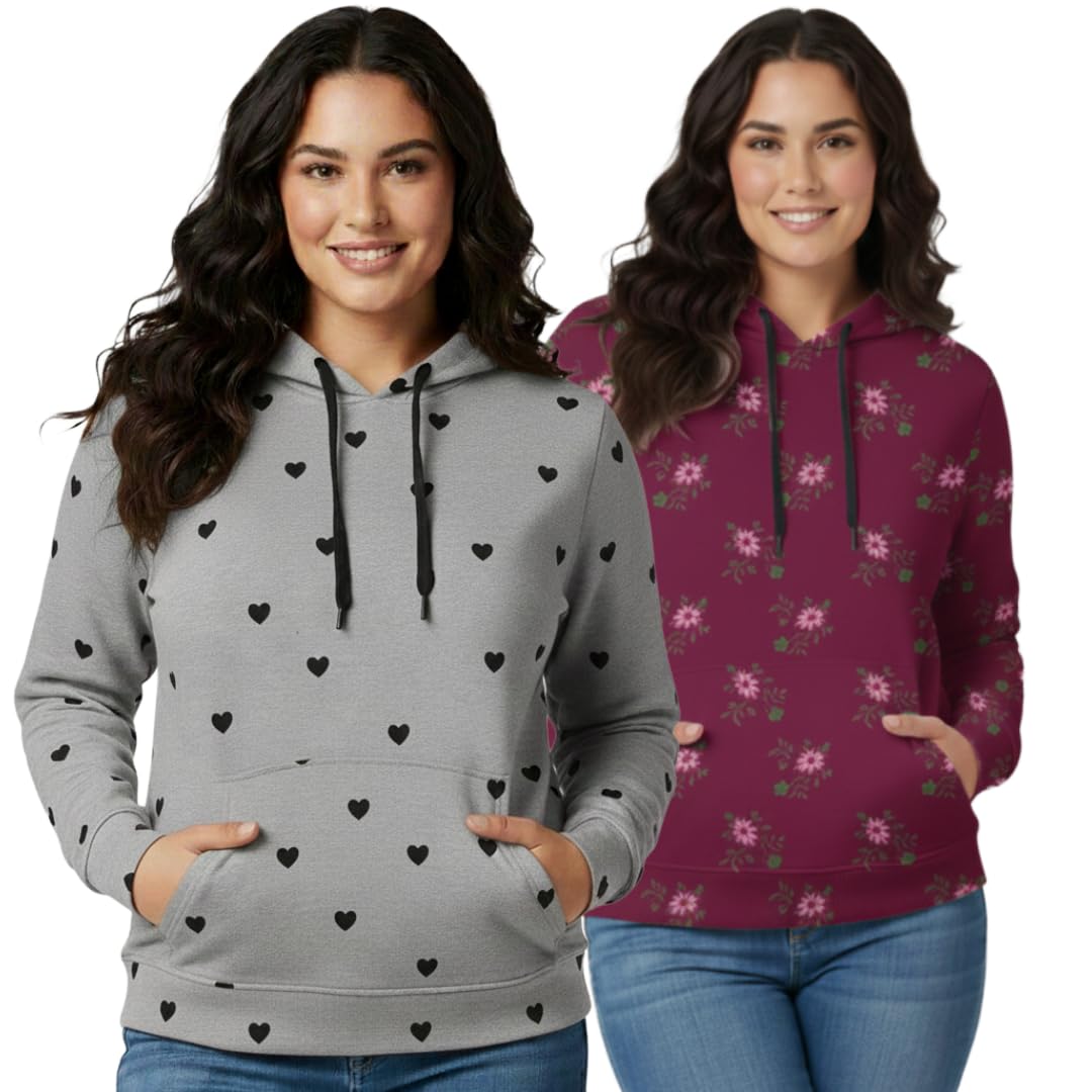 Women Hoodie |Lightweight Cotton Thin Hoodie for Women Ladies – Breathable Hooded Sweatshirt for Summer Wear, Casual Wear, Outdoor Walking, Travel, Gym, Yoga, Morning Walk-Pack of 2-image-44