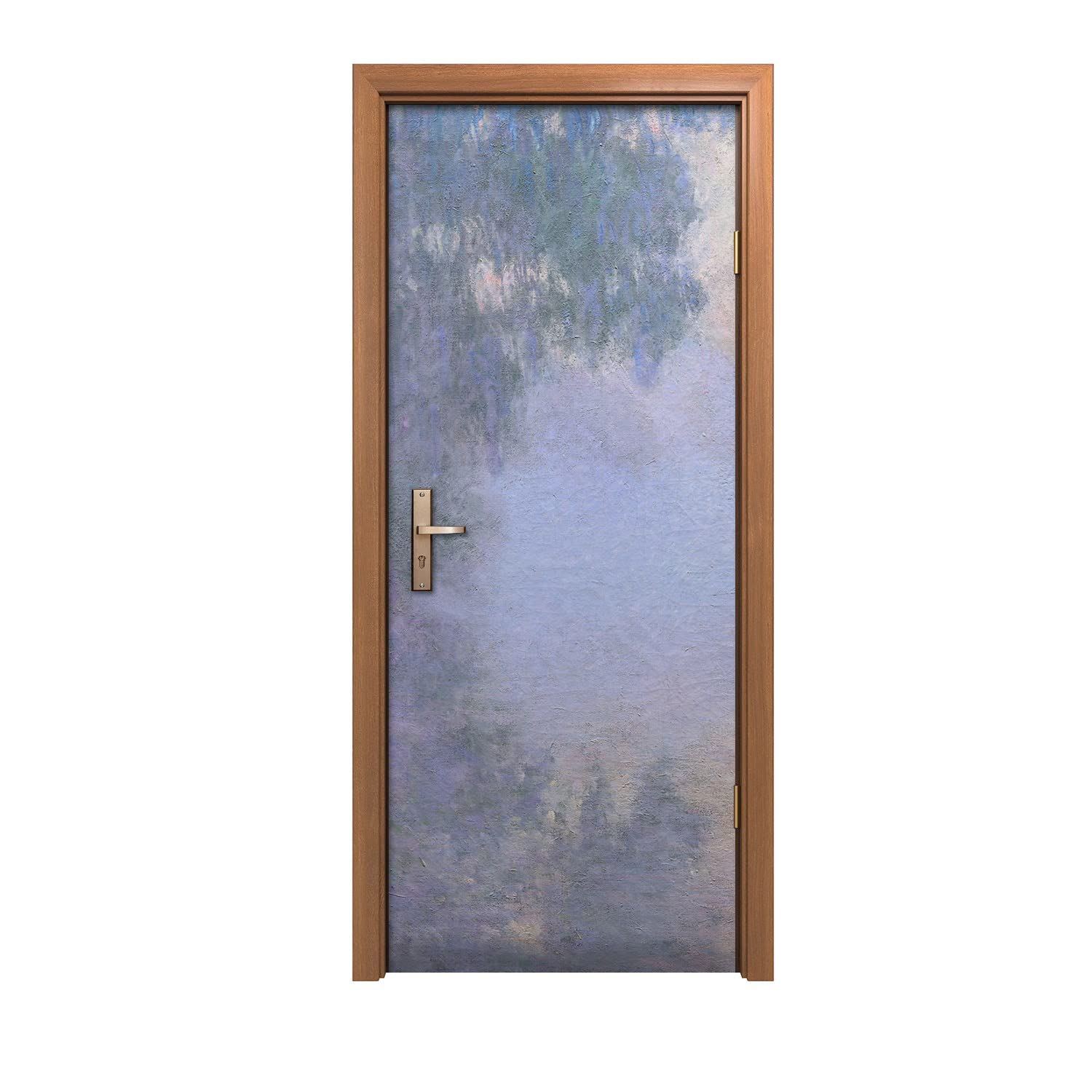 Autocollant de porte 90x200cm - Ambiance parisienne Pièces de monnaie de Seine