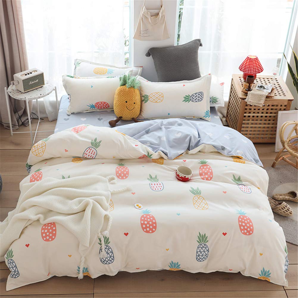Housse de couette 220x240 microfibre anti-plis pour lit 2 personnes