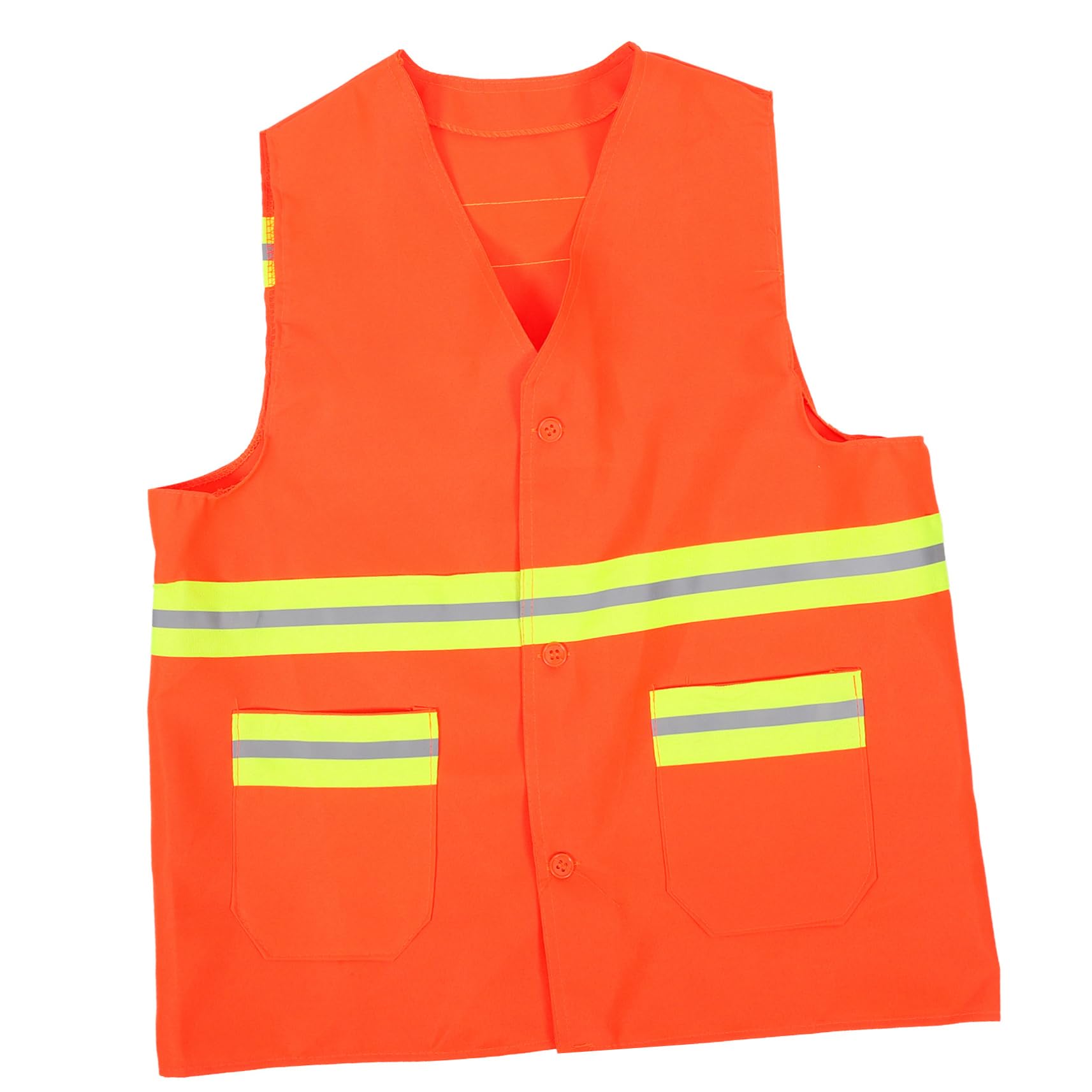 KALLORY High Visibility Reflective Vest for Workers Durable and Breathable with Reflective Strips for Road Maintenance Landscaping and Cleaning Activities