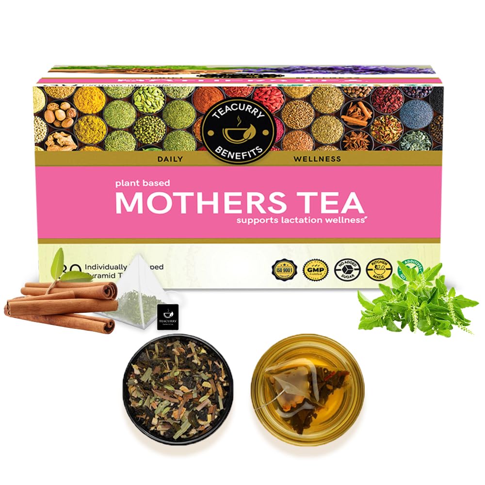 TEACURRY Mothers Tea for Feeding - 30 Tea Bags | Mothers Tea Increases Milk Supply, Improves Iron Deficiency | Tea for Breastfeeding Moms-picture-17