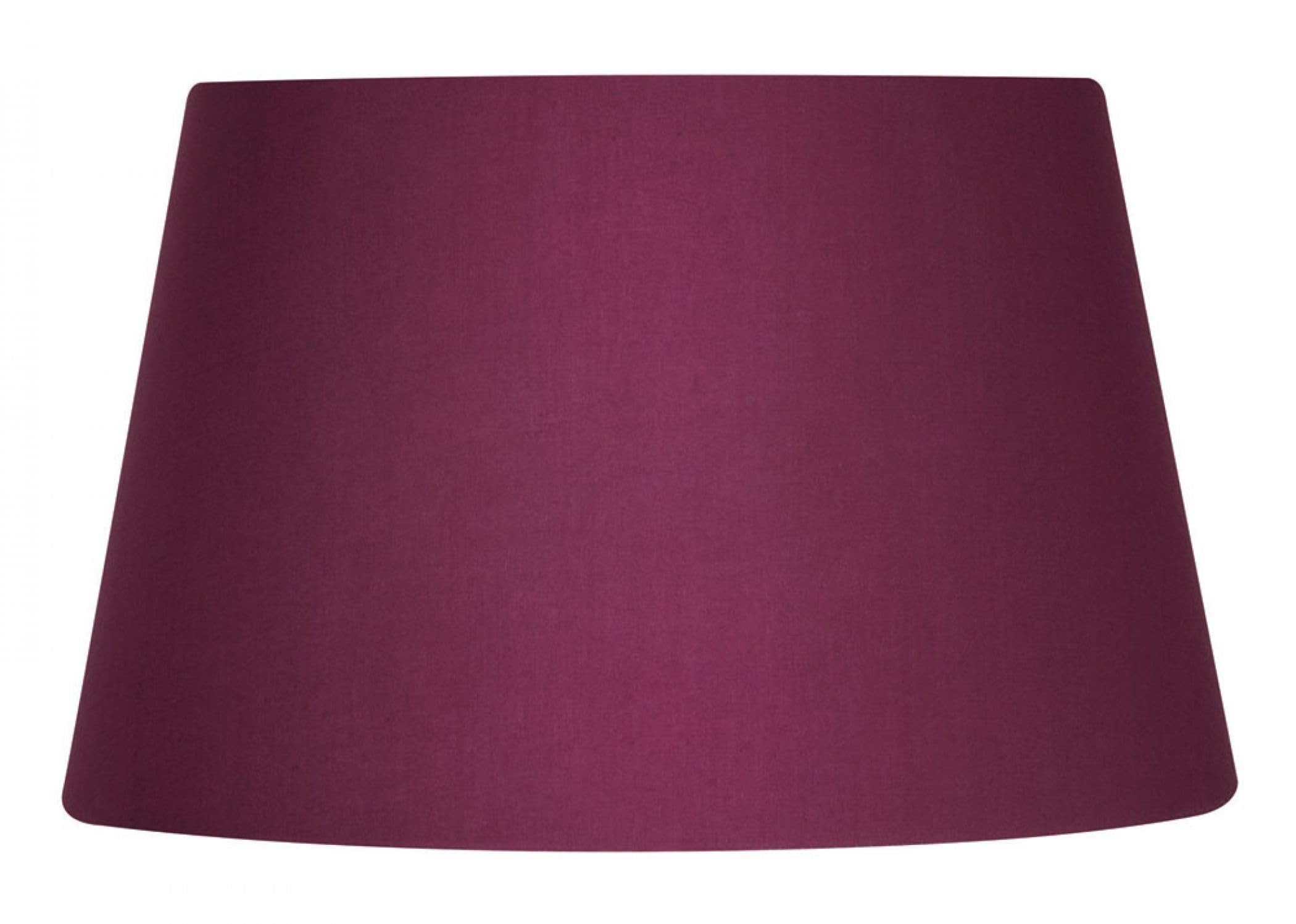 Oaks Lighting 14-inch Cotton Drum Shade, Wine
