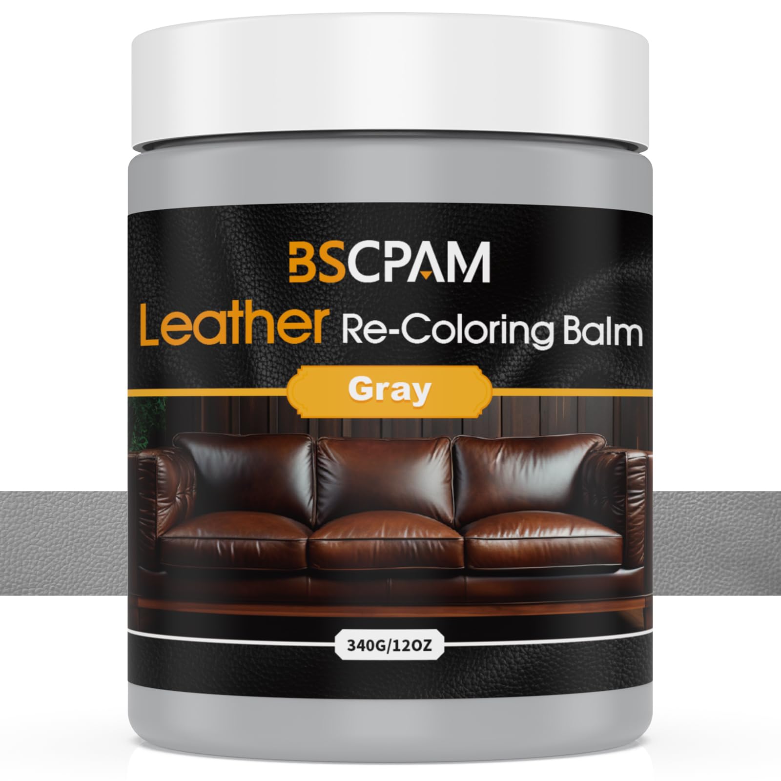Light Brown Leather Recoloring Balm,8.5oz Leather Sofa Scratch/Stain Remover,Leather Repair kit for Vinyl Furniture and Car Interior,Leather Dye Paint for Scratched and Faded,Leather Color Restorer — view 11