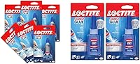 Vista 1 de Loctite Super Glue Gel Control - Superpegamento transparente para plástico, madera, metal, con Super Glue líquido profesional, transparente