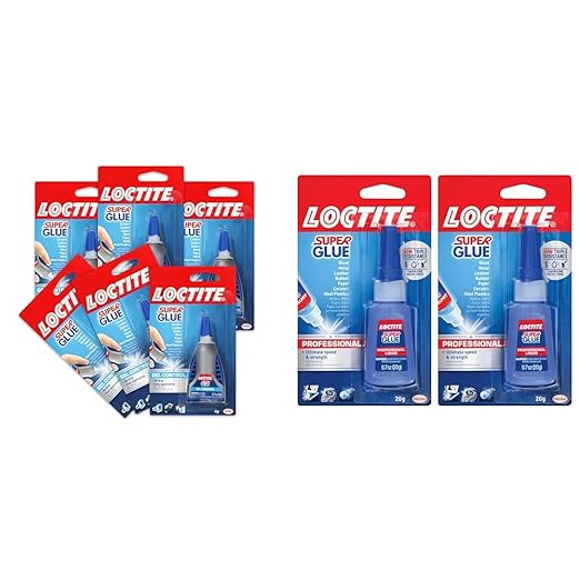 Loctite Super Glue Gel Control, Clear Superglue for Plastic