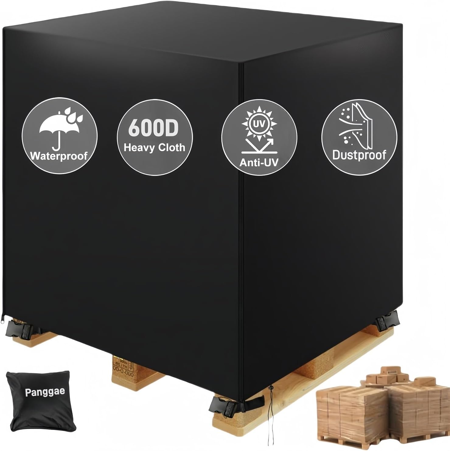 Amazon.com: Pallet Cover, Zipper – 900D Heavy Duty Waterproof Cover for ...