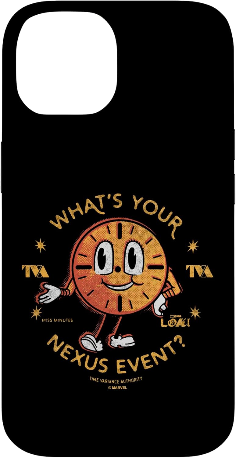 iPhone 13 Marvel Loki Miss Minutes What's Your Nexus Event? Badge Logo Case