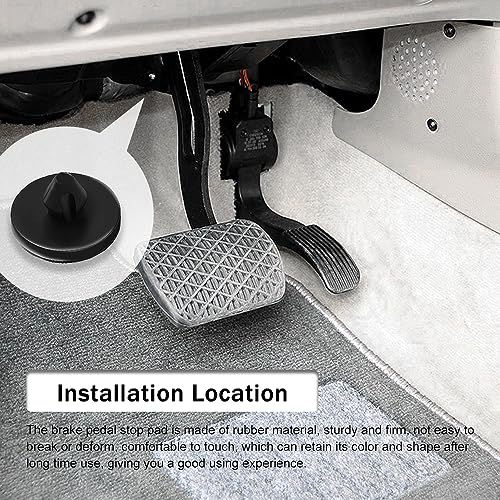 12 PCS Car Brake Light Switch Stopper, Brake Switch Stopper, Automotive Brake Switch Pad, 90541-06036 Car Stop Pad Switch Stopper Suitable for Most Cars Trucks - Thumbnail 7