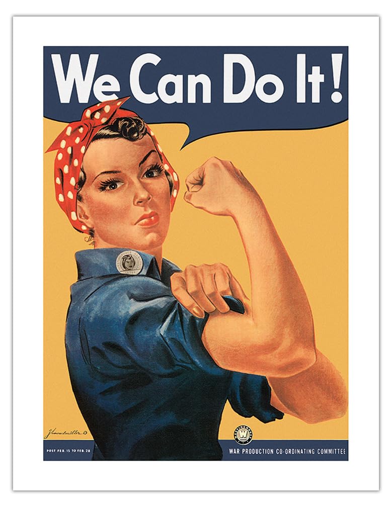 Amazon.com: We Can Do It - Póster de guerra vintage de J. Howard