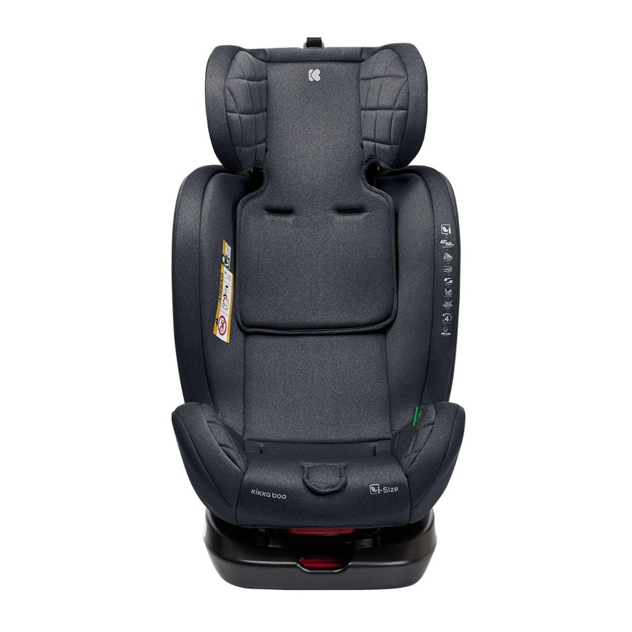 Kikkaboo Kindersitz i-Trip i-Size (40-150 cm) Gruppe 0+/1/2/3 verstellbar Isofix grau