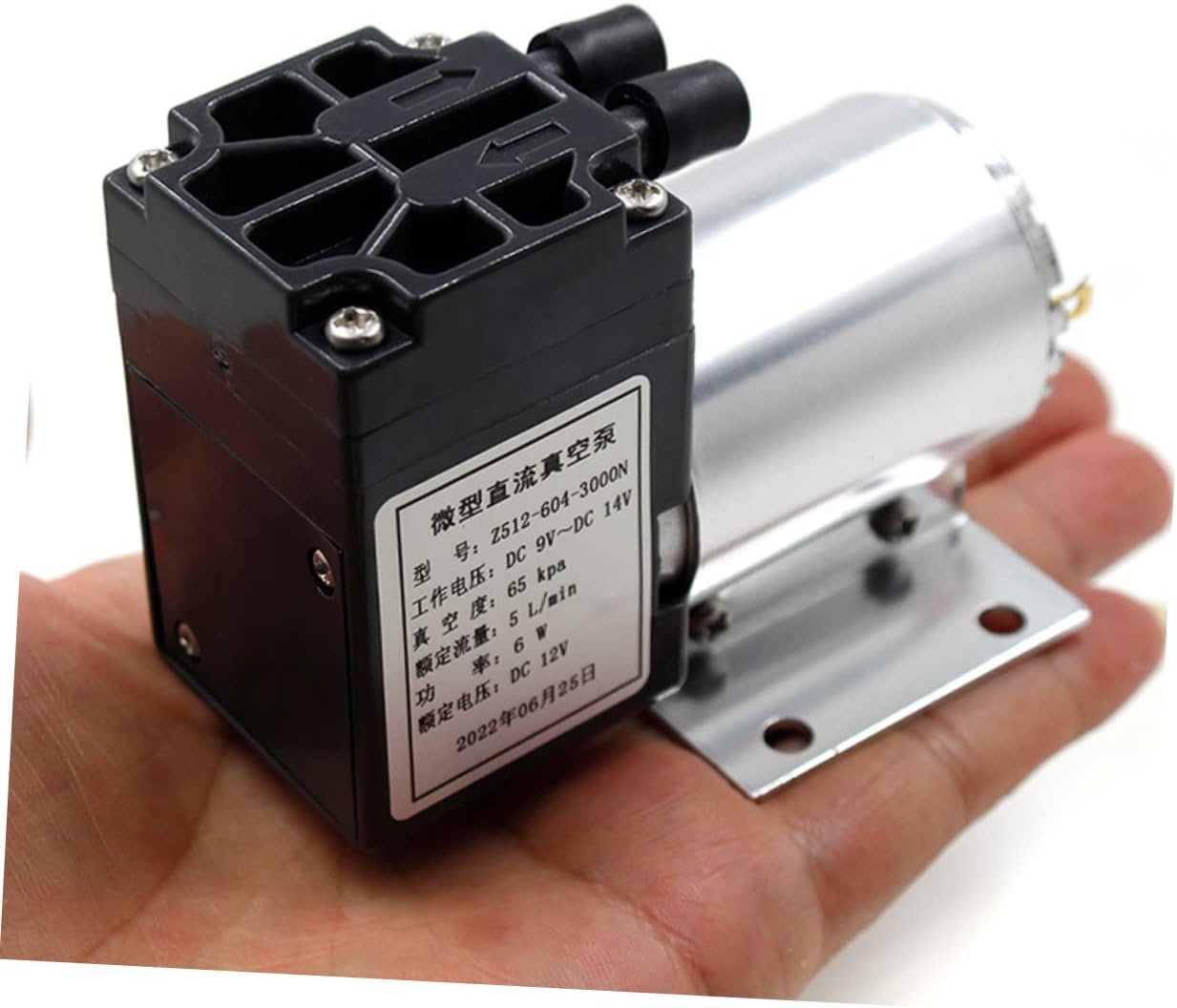 Cabilock 12v Mini Vacuum Air Pump Electric Inflator with Low Noise Flow Rate for Vacuum Sealing Air Sampling and Industrial Use