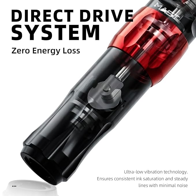 Kit Máquina Tatuar Rotativa Tour2 Pro Ligera Silenciosa Incl miniatura 4