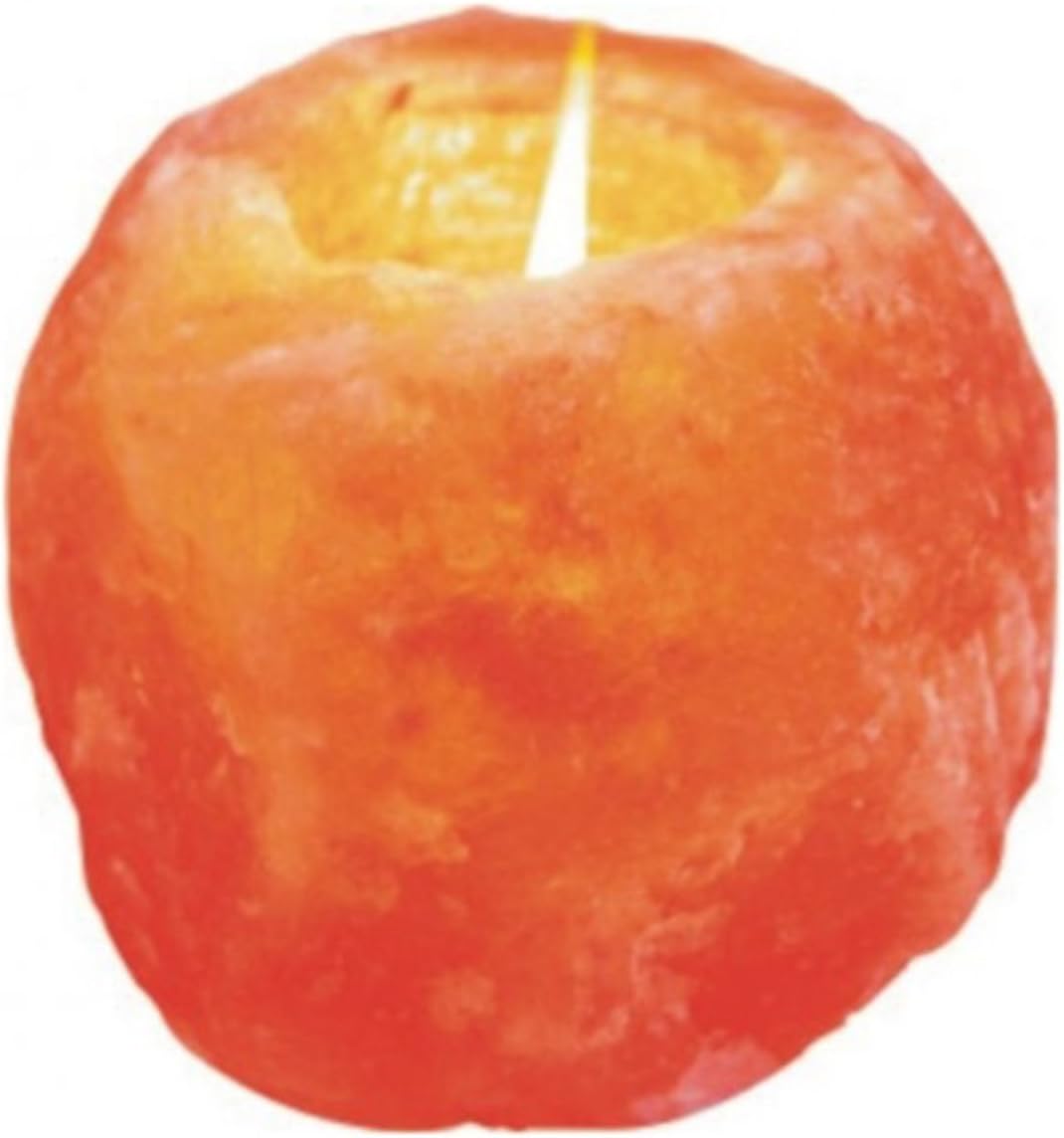 Himalayan Glow Hand Carved Himalayan Salt Candle Holders, Home Decor Item great as a Night light