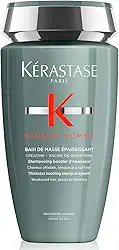 Kérastase Shampoo Genesis Homme Bain de Masse Épaississant, Cabelos com queda, Prevenção da queda, Creatina, Raiz de gengibre, 250 ml
