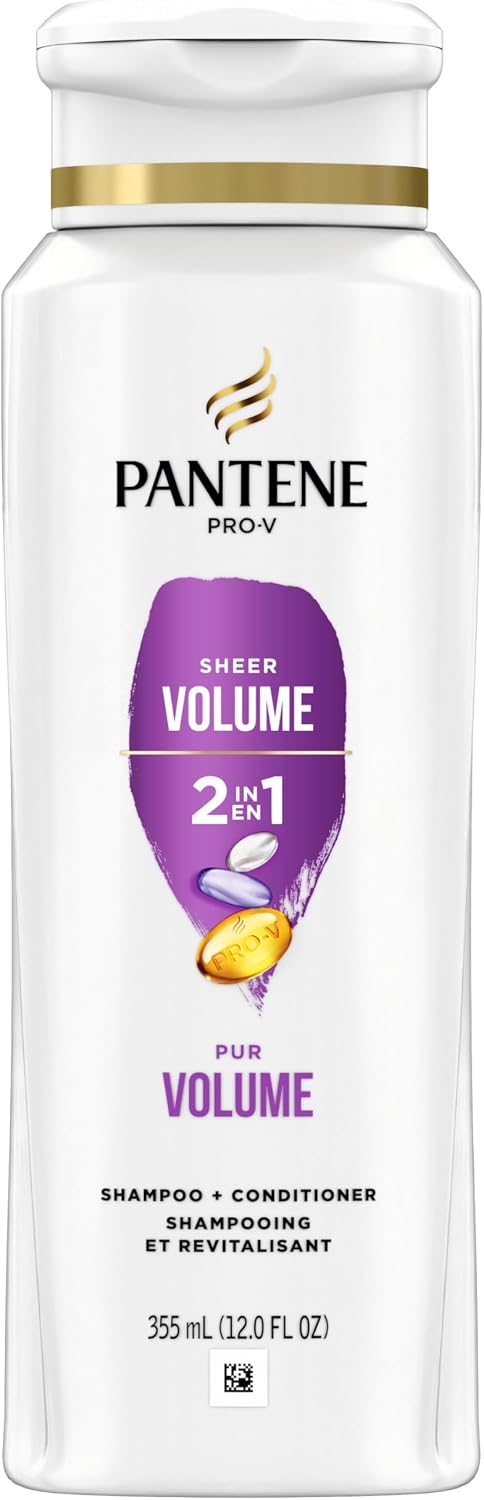 Pantene Sheer Volume 2-in-1 Shampoo & Conditioner, 355 mL