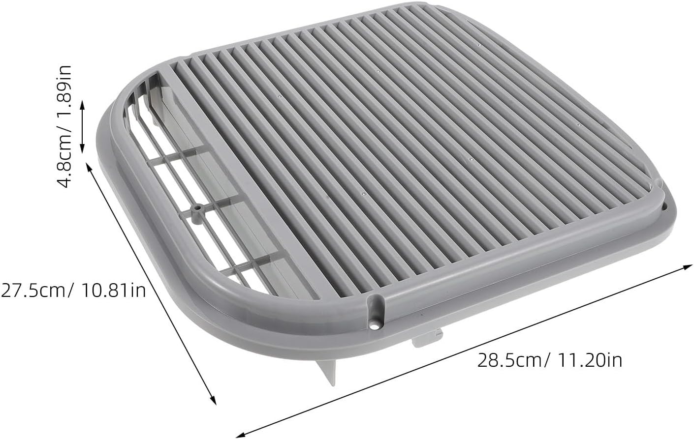 YARNOW AC Unit Rear Panel Replacement: UV Resistant Back Panel Ventilation Grille for Portable Cooling Units - Easy Install for Camping Tent and Outdoor Use, 11.2x10.8x1.9