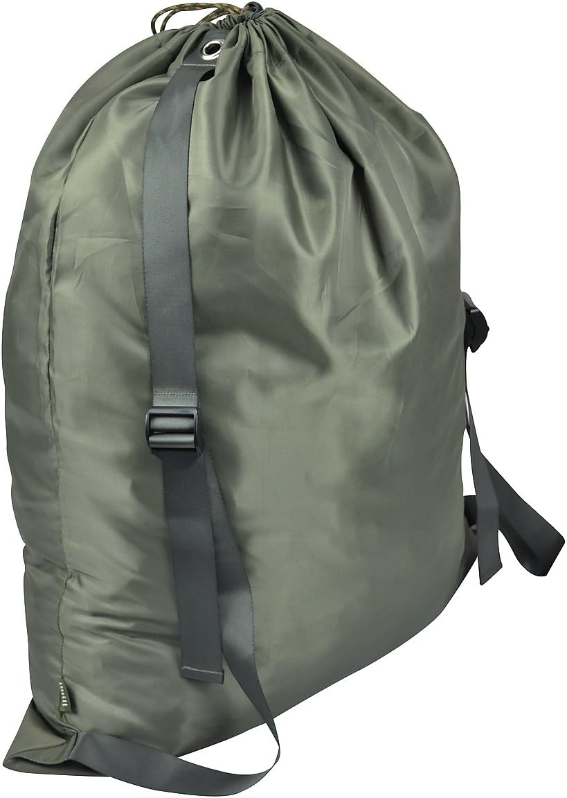 『25”X31”』Hanging Laundry Hamper Bag, 100% Nylon Laundry, Dry & Cleaning Store Use with Adjustable Shoulder Straps, Army Green