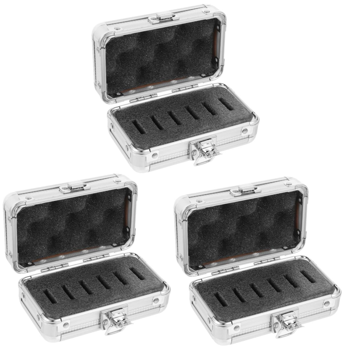 FELTECHELECTR 3pcs Telescope Filter Storage Box Durable Case for Lens Filter Protection Compact Portable Design for Astronomy Enthusiasts