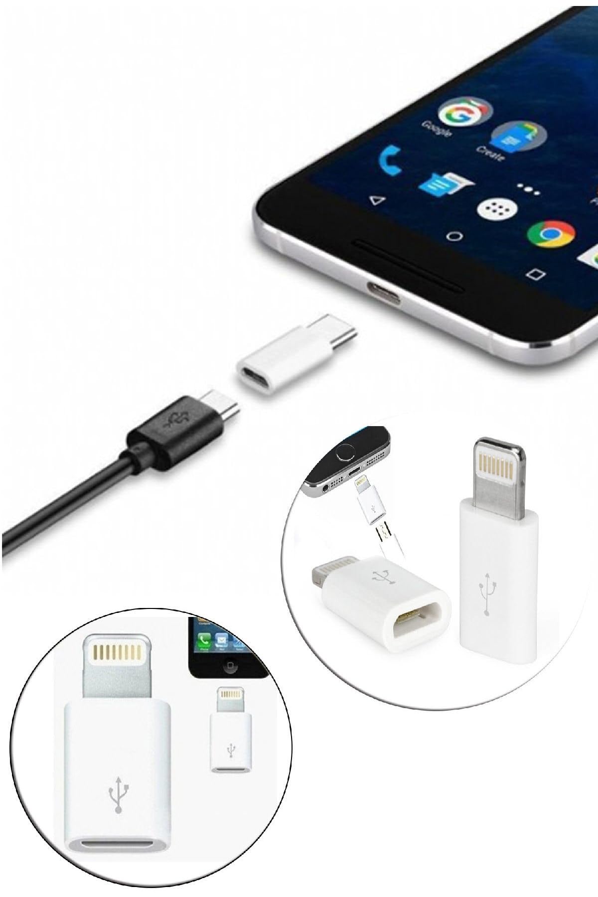 Buffer G44YT1619 iPhone/iPad Micro Usb Çevirici Adaptör