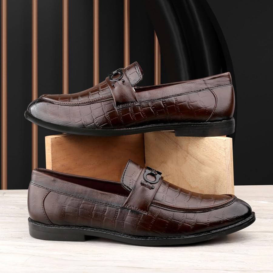 Image of WUGATTI Synthetic Slip-On Premium Attractive Professional Stylish Loafers for Men