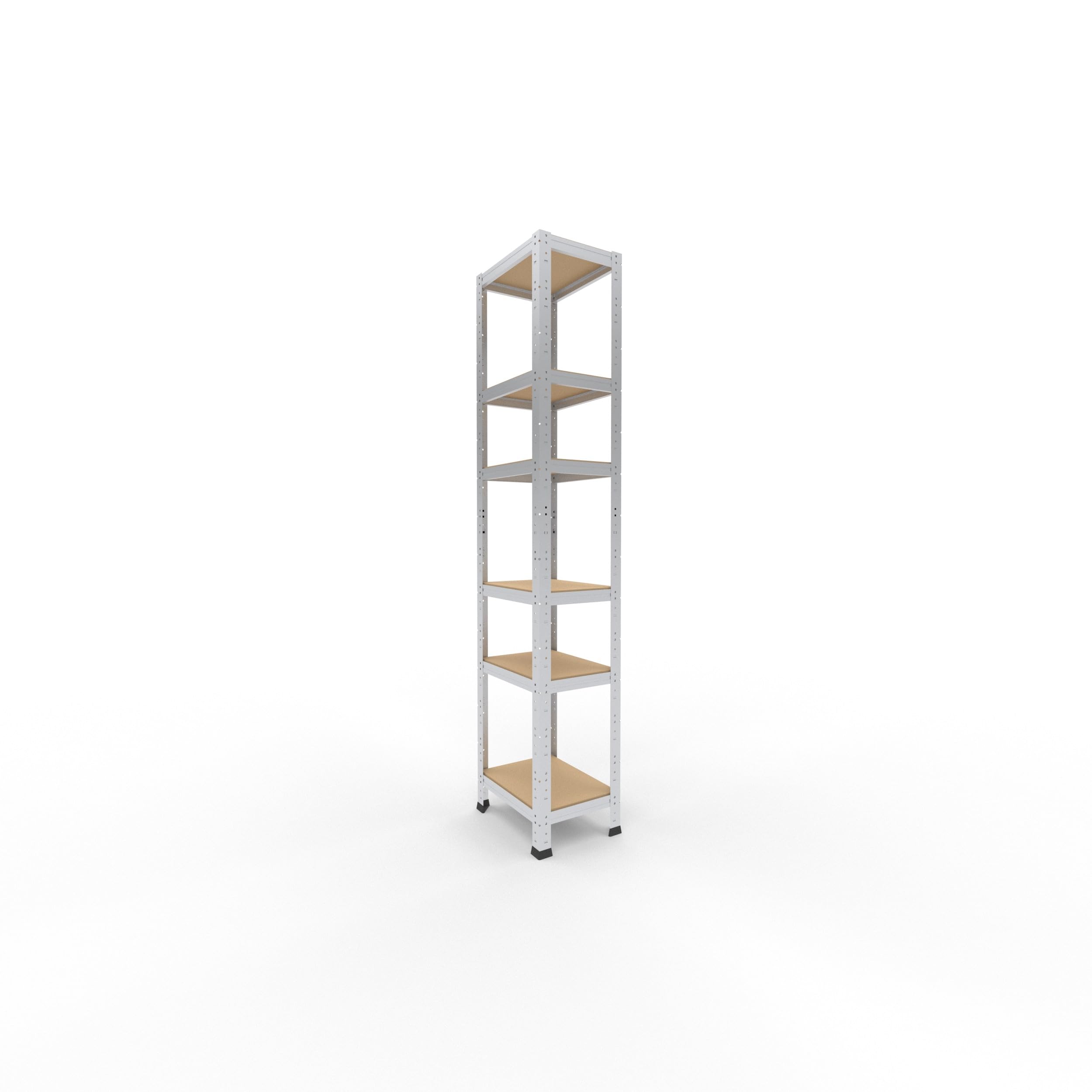 shelfplaza Home 180x30x40cm regał metalowy ocynkowany: 6x145kg