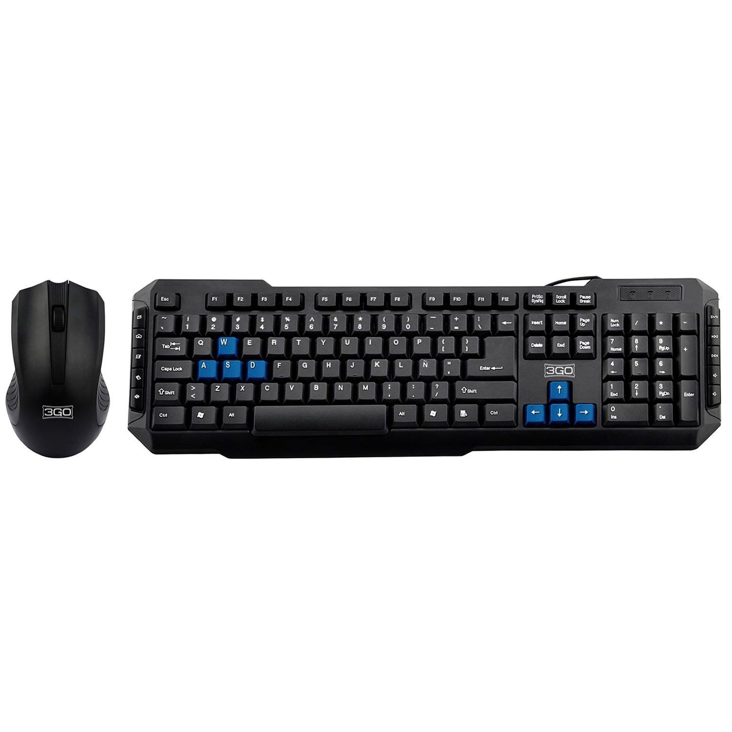 3Go Combodrilew - Wireless Keyboard and Mouse Set