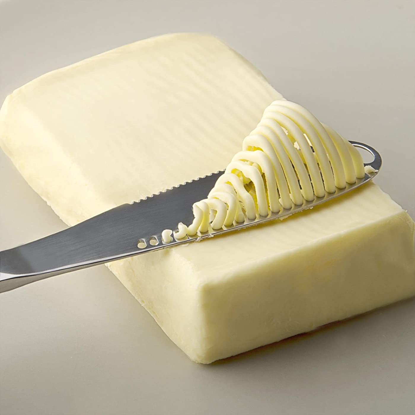 pepplo® Butter Knife with Holes, Thickened Stainless Steel Butter Spreader Knife, Multifunctional Butter Knife for Cold Butter, Spread that Butter Knife 3- in- 1 Kitchen Gadgets(1PCS, Black) 4