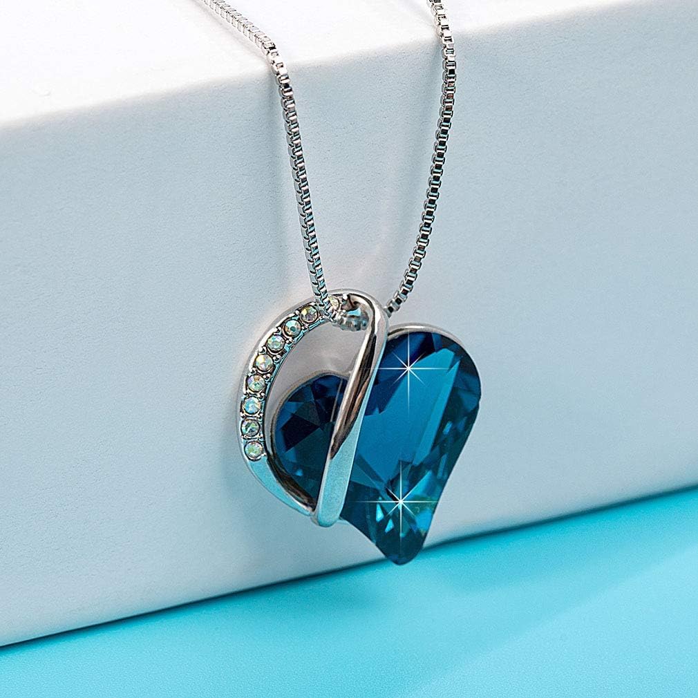 Austrian Crystal Heart Pendant Necklaces for Women Fashion 14K Gold Plated Dainty Necklace Hypoallergenic Jewelry - Image 5