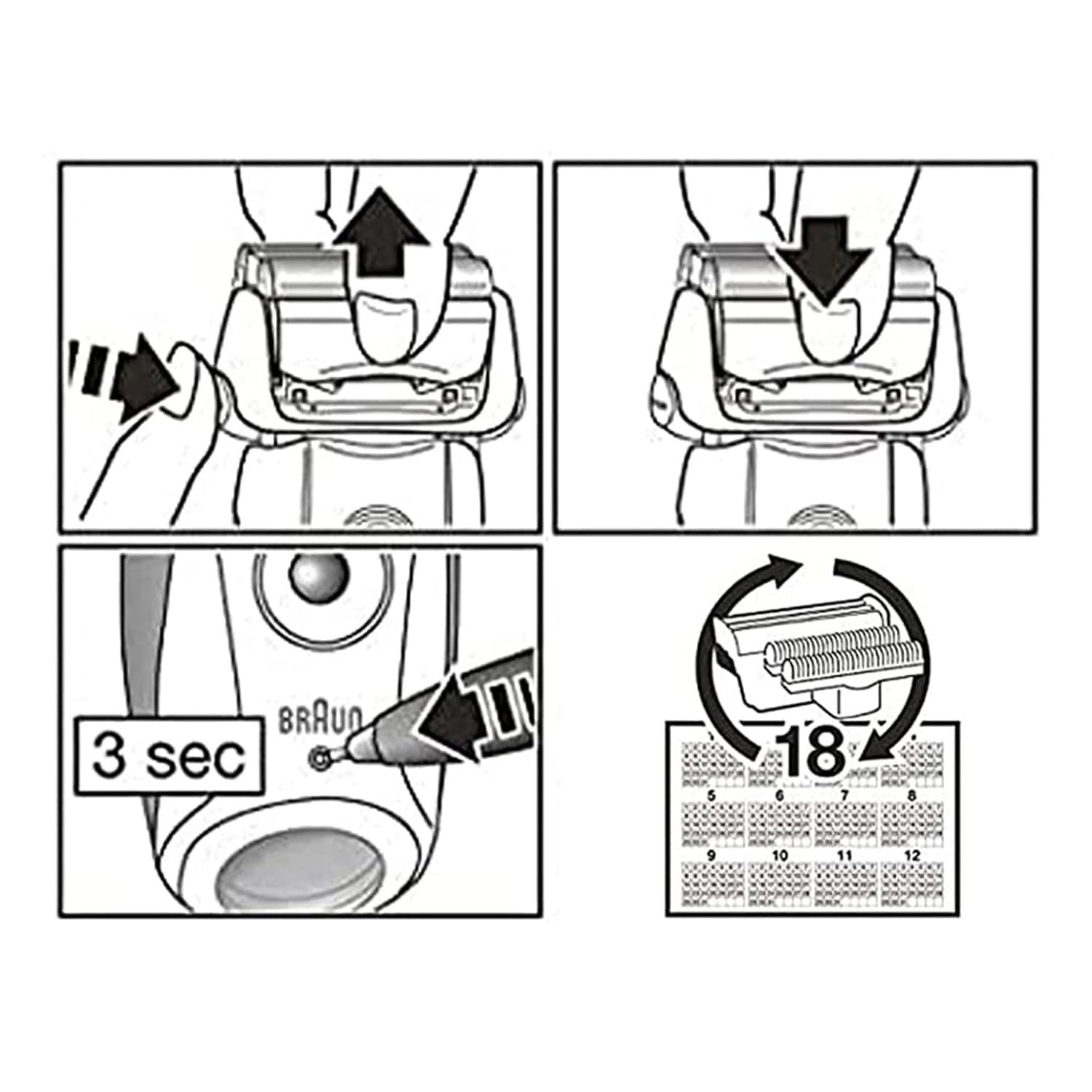 Replacement Head for Electric Shaver