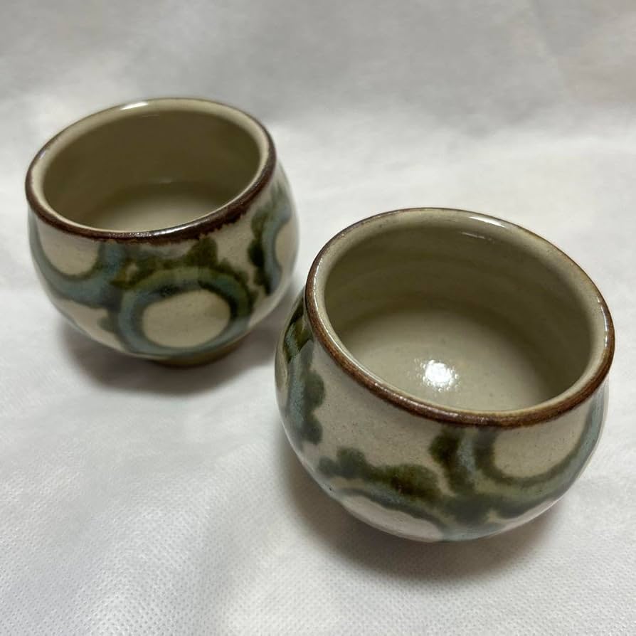 骨董 沖縄やちむん 湯呑5個 1970年代 骨董 沖縄やちむん 湯呑5個