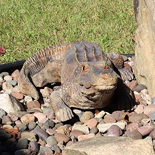 Sunnydaze Addison The Alligator 23.5-Inch Polystone Garden Statue - For Indoor Or Outdoor Use #TOP6