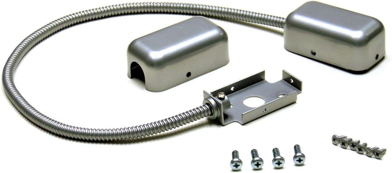 Armored Loop Power Transfer | Electrified Commercial Exit Doors | Door Wire Conduit | 20" | TUFF STRIKE | Aluminum